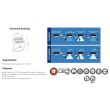Reflector LED cu panou solar, cu senzor de miscare Sirius-1, 24 leduri, IP44, 140 lm