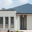 Felinar plafon, cu lant, Fara bec, E27, Aluminiu si sticla, 170 x 170 x 840 mm, IP44 exterior, Alb