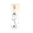 Lampa cu led 3 W, Snoopy White, touch, 350 lm, IP 20