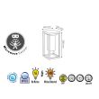Lampa solara Solaris-1, Aluminiu, 2W, 220 lm, Li-Ion, Lumina neutra, senzor miscare, IP65