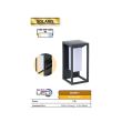 Lampa solara Solaris-1, Aluminiu, 2W, 220 lm, Li-Ion, Lumina neutra, senzor miscare, IP65