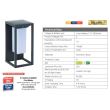 Lampa solara Solaris-1, Aluminiu, 2W, 220 lm, Li-Ion, Lumina neutra, senzor miscare, IP65