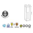 Lampa solara Solaris-2, Aluminiu, 2W, 275 lm, Li-Ion, Lumina neutra, senzor miscare, IP65