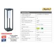 Lampa solara Solaris-2, Aluminiu, 2W, 275 lm, Li-Ion, Lumina neutra, senzor miscare, IP65