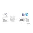Proiector led cu incarcare solara, 200 W, Lumina Rece, 2750 lm, IP65, Li-Ion, 186x210x45.3 mm, Telecomanda