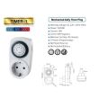 Priza programabila, mecanica, Timer-1, 24 programe, 3500 W