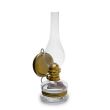 Lampa cu gaz lampant Vivatechnix Classic TR-1001, abajur si rezervor sticla, oglinda metal
