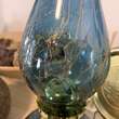 Lampa cu gaz lampant Vivatechnix Colour TR-1004A, rezervor sticla, oglinda metal, Albastru