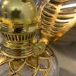 Lampa cu gaz lampant Vivatechnix Leaf TR-1005, sticla si oglinda metal