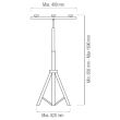 Trepied dublu pentru proiectoare, Horoz Tripod Double, 0.65-1.6 m