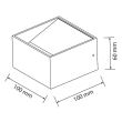 Aplica de perete Truva Black, COB Led, lumina naturala 4200K, 8W, 520 lm, 100-240V