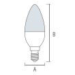 Bec lumanare Ultra-8, flux luminos 800 lm, lumina calda 3000K, 8W, E14, 175-250V, clasa energetica F