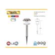 Lampa solara cu led Venus 1.5 lm, 0.06 W, 6400K, IP44, inox