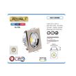 Spot Led Victoria-5 Mat Chrome, 5W, 354lm, lumina calda 2700K, patrat, 220-240V, Aluminiu, Argintiu