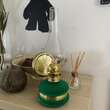 Lampa cu gaz lampant Vivatechnix Classic TR-1002V, rezervor sticla cu catifea, oglinda metal, Verde