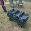 Carucior de gradina Vivatechnix VMD-1007, roti gonflabile, 1100X500X550mm, max.300Kg, 100L