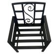 Scaun metalic pentru gradina Vivatechnix VMD-1047, dimensiuni 53x50x83 mm, negru