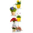 Suport pentru ghivece flori, Alb, 40x20x118 cm, 6 polite