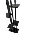 Suport pentru ghivece flori, Negru, 40x20x118 cm, 6 polite