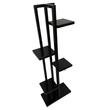 Suport pentru ghivece flori, Negru, 40x20x118 cm, 6 polite