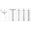 Set imbus cu maner Yato YT-05597, cu bila, 8 buc, 2.5-10 mm