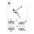 Cleste pentru conducte alimentare combustibil, Yato YT-0608