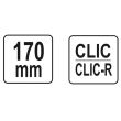 Cleste pentru coliere Yato YT-06475, 170mm, Clic-R