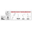 Pompa de gresat pneumatica Yato YT-07055, 1/4, 28 l/min