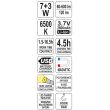 Lampa cu led si acumulator Yato YT-08519, putere 10W, 600 lm, 2600 mAh