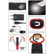 Lampa cu led si acumulator Yato YT-08560, putere 3W, 350 lm, 2200 mAh