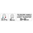 Recuperator telescopic cu magnet Yato YT-0860, max. 22.5kG