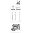 Pistol pneumatic pentru cuie lungi Yato YT-09214, domeniul 50-90 mm