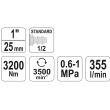 Masina de insurubat cu impact Yato YT-09615, 1", 3200 Nm