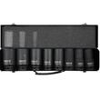 Set 8 chei tubulare lungi de impact prindere 3/8", Cr-Mo, 22-41 mm, lungime 90 mm