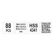 Set pentru reparat filete Yato YT-1769, 88 buc, M6, M8, M10