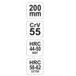 Patent universal Yato YT-1942, Cr-V, 200 mm