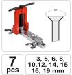 Set scule pentru mansonare tevi Yato YT-2180, 3-19 mm, 7 piese