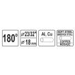 Dispozitiv de indoit tevi Yato YT-21846, maxim 18 mm