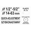 Cleste taietor tevi Yato YT-2234, diametru taiere 14-63 mm