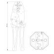 Cleste sertizat conectori auto Yato YT-2300, 0.5-6mm