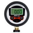 Pistol de umflat cu manometru, Yato YT-23702, afisaj LCD, 8 Bar, 1/4