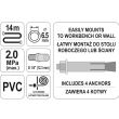 Furtun aer compresor Yato YT-24243, 14m, retragere automata