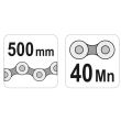 Cleste cu lant pentru tevi Yato YT-2469, cu lant, autoblocant, 500 mm