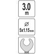 Sarpe pentru desfundat tevi Yato YT-25001, diametru 5mm, lungime 3 m