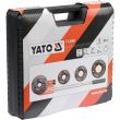Set 4 filiere tevi Yato YT-29001, 3/8-1", in cutie plastic