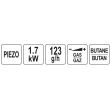 Lampa gaz Yato YT-36711, aprindere piezo, 1.7 kW