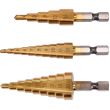 Set 3 burghie in trepte Yato YT-44731, pentru metal, 3-20 mm