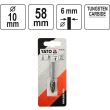 Freza pentru metal Yato YT-61724, diametru 10mm, conica
