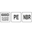 Set 2 genunchiere  Yato YT-74612, negre, 0.33 Kg