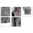 Jacheta lucru, Yato YT-80283, marimea XL, 4 buzunare, gri/negru
